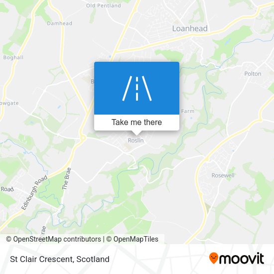 St Clair Crescent map