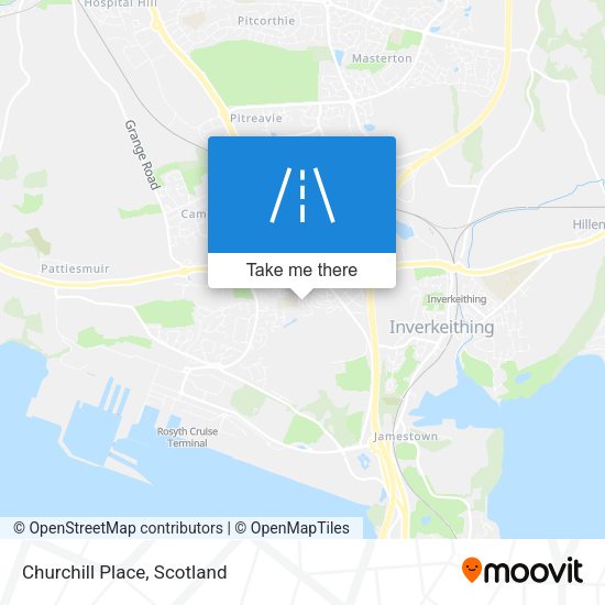 Churchill Place map