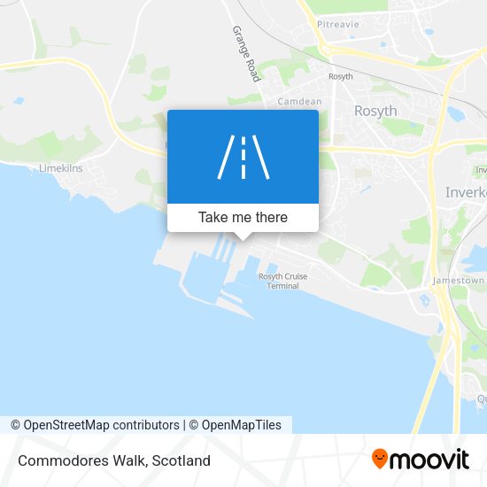 Commodores Walk map