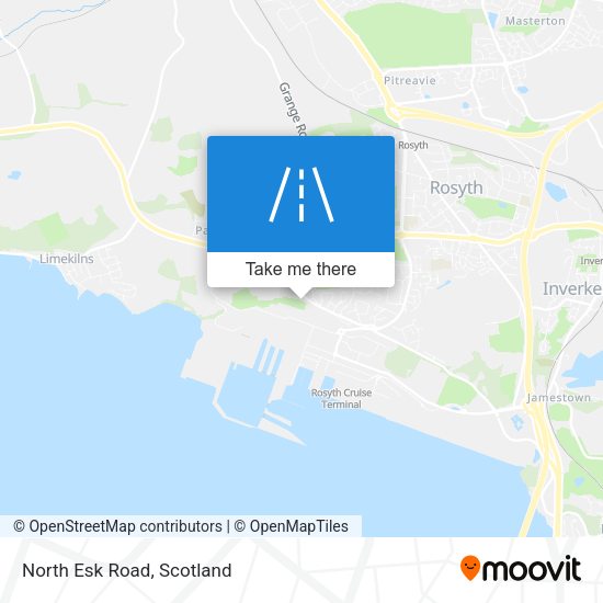 North Esk Road map
