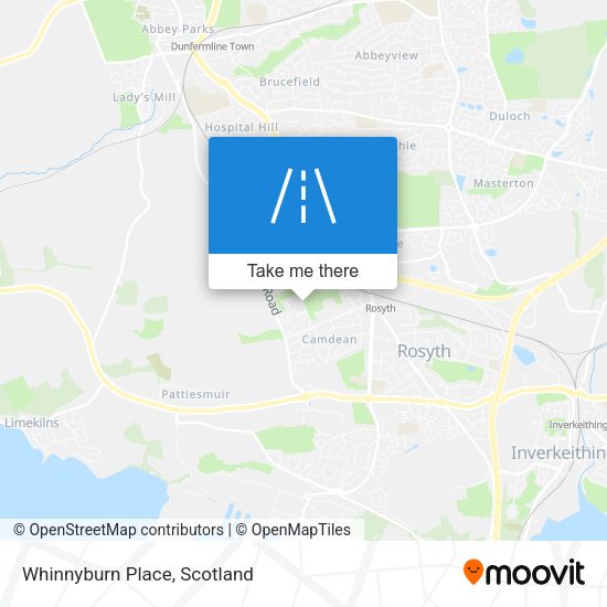 Whinnyburn Place map