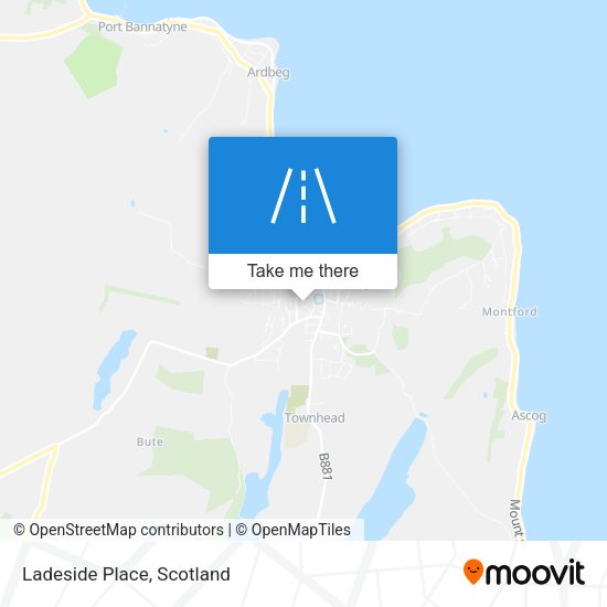Ladeside Place map