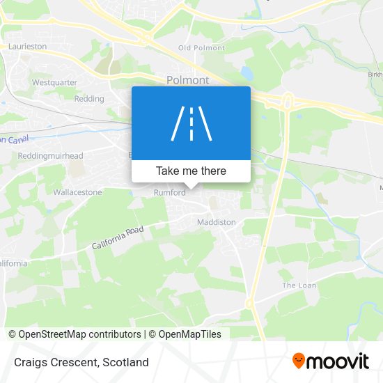 Craigs Crescent map