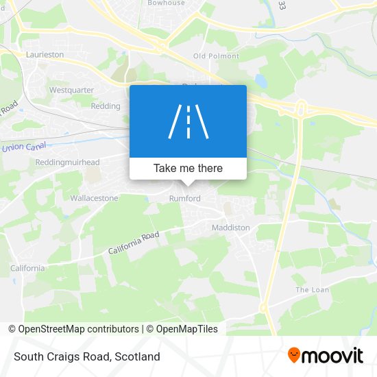 South Craigs Road map