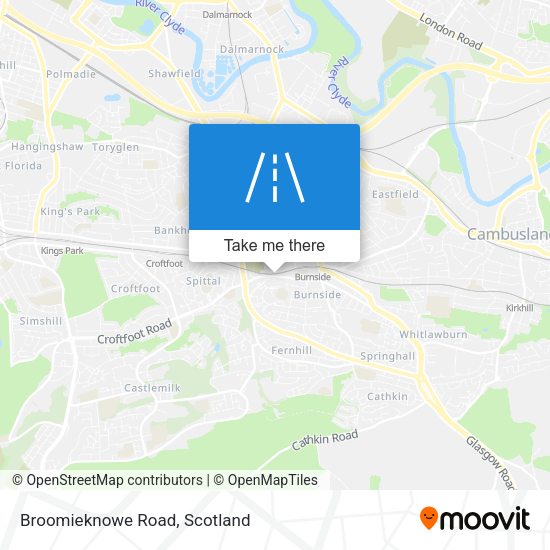 Broomieknowe Road map