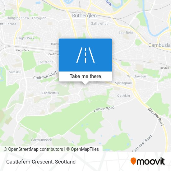 Castlefern Crescent map