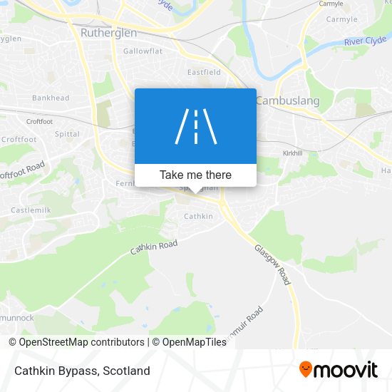 Cathkin Bypass map