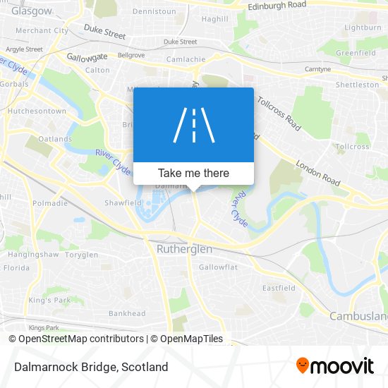 Dalmarnock Bridge map