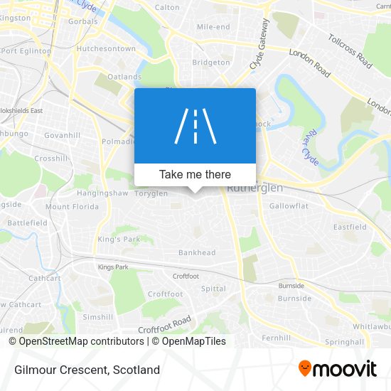 Gilmour Crescent map