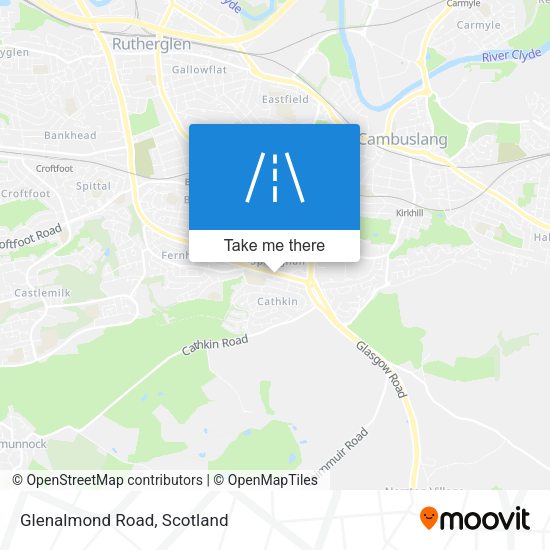 Glenalmond Road map