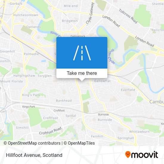 Hillfoot Avenue map
