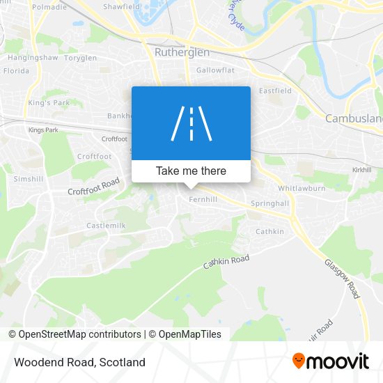 Woodend Road map