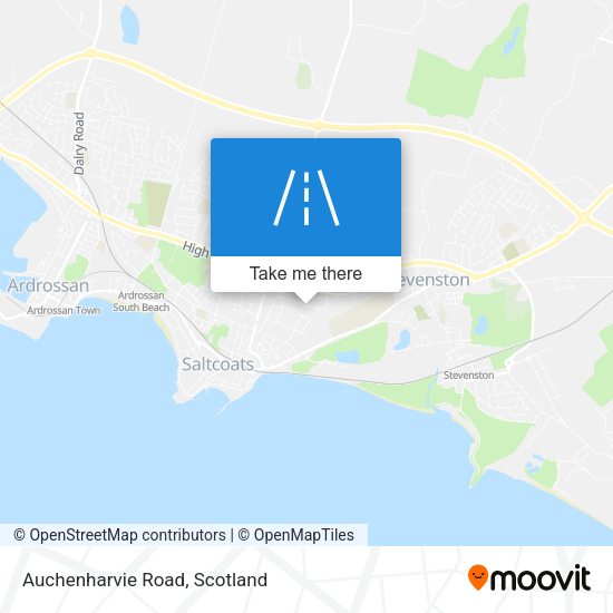 Auchenharvie Road map