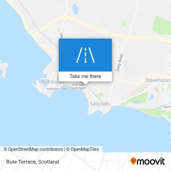 Bute Terrace map