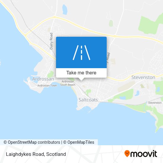 Laighdykes Road map