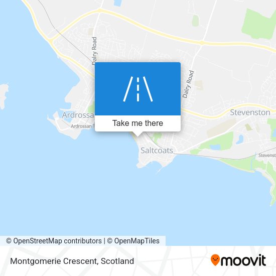 Montgomerie Crescent map