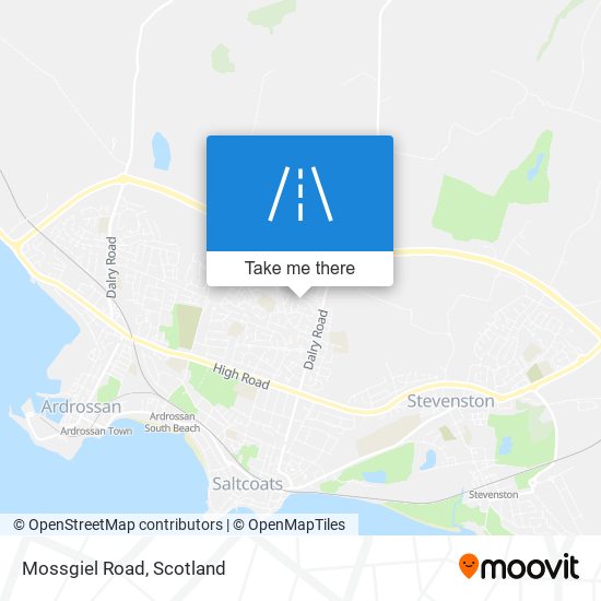 Mossgiel Road map