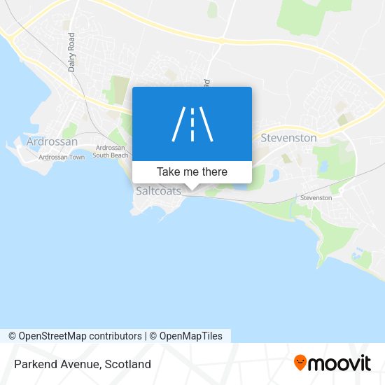 Parkend Avenue map