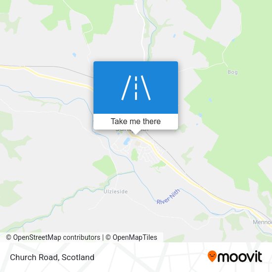 Church Road map