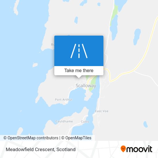 Meadowfield Crescent map