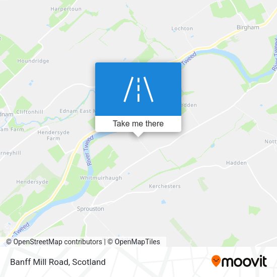 Banff Mill Road map