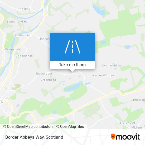 Border Abbeys Way map