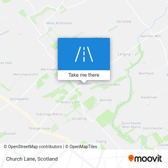 Church Lane map