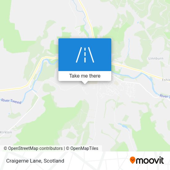 Craigerne Lane map