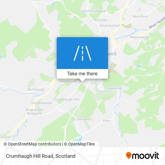 Crumhaugh Hill Road map