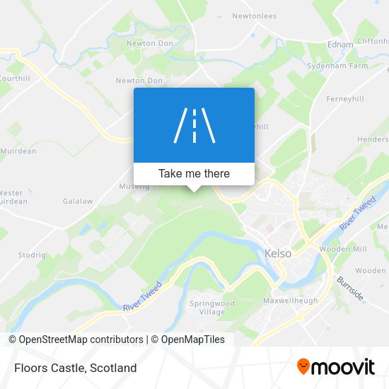 Floors Castle map