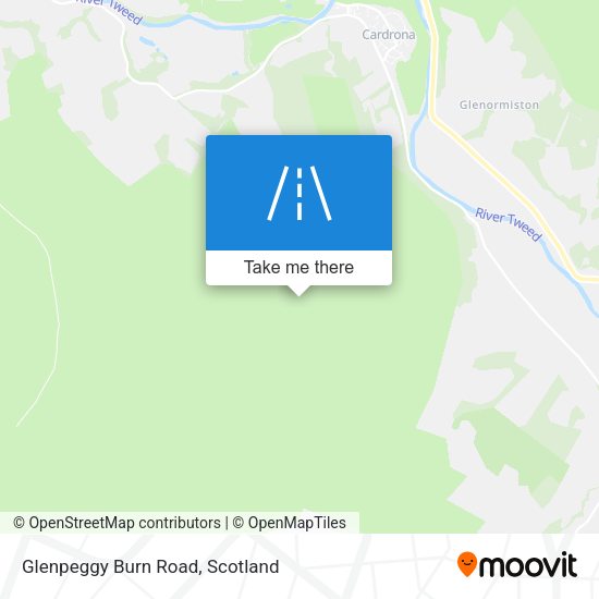 Glenpeggy Burn Road map