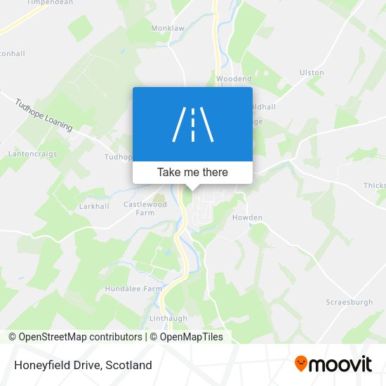 Honeyfield Drive map