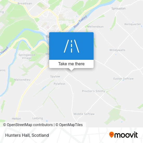 Hunters Hall map