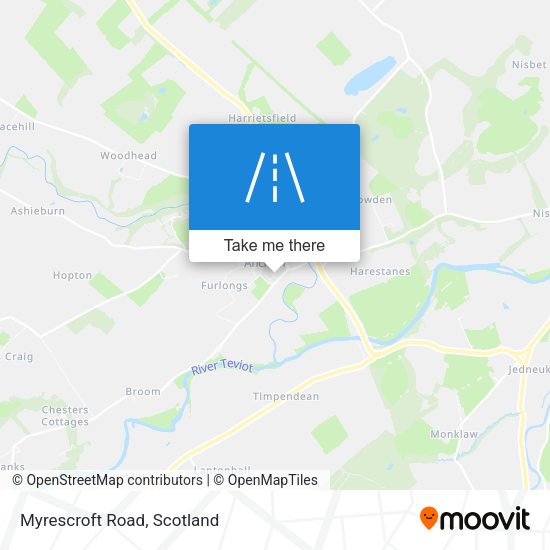 Myrescroft Road map