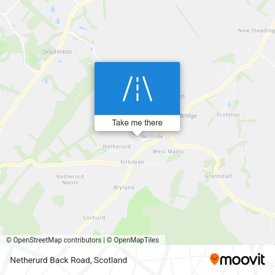 Netherurd Back Road map