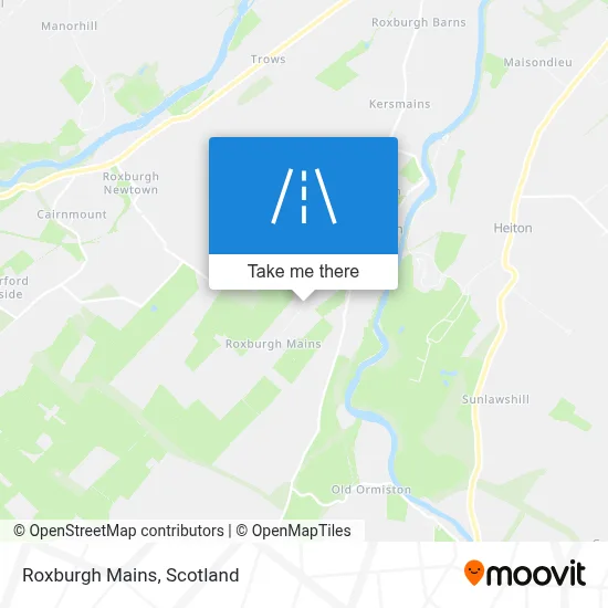 Roxburgh Mains map
