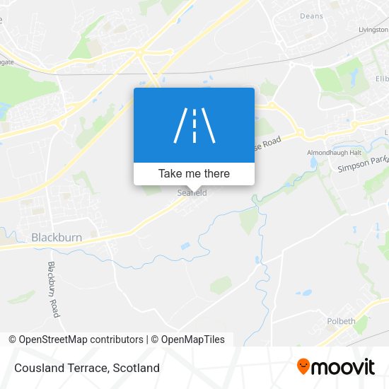 Cousland Terrace map