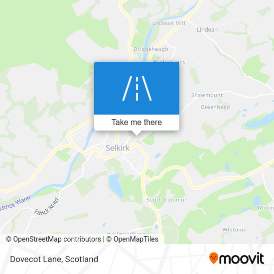 Dovecot Lane map