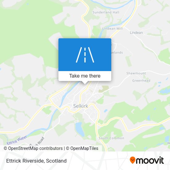 Ettrick Riverside map