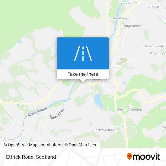 Ettrick Road map