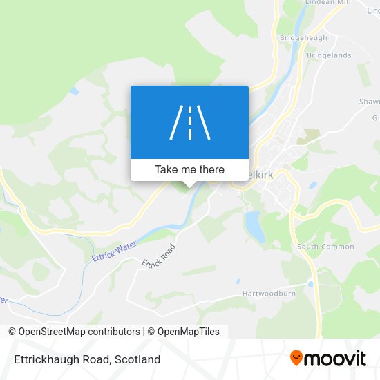 Ettrickhaugh Road map