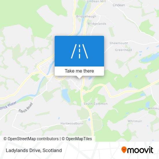 Ladylands Drive map