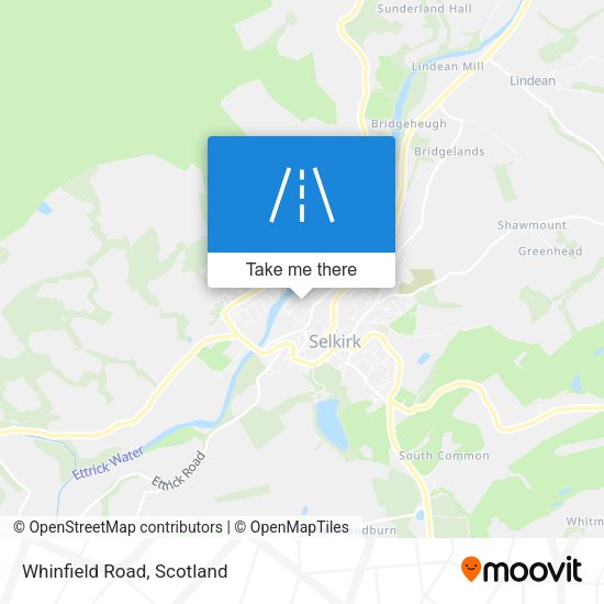 Whinfield Road map