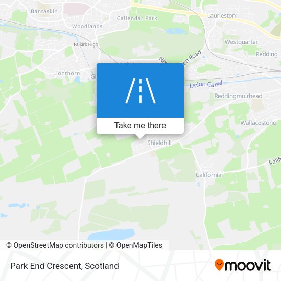 Park End Crescent map