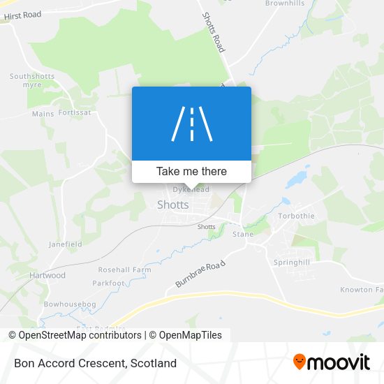 Bon Accord Crescent map