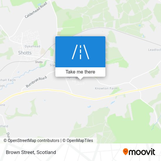 Brown Street map