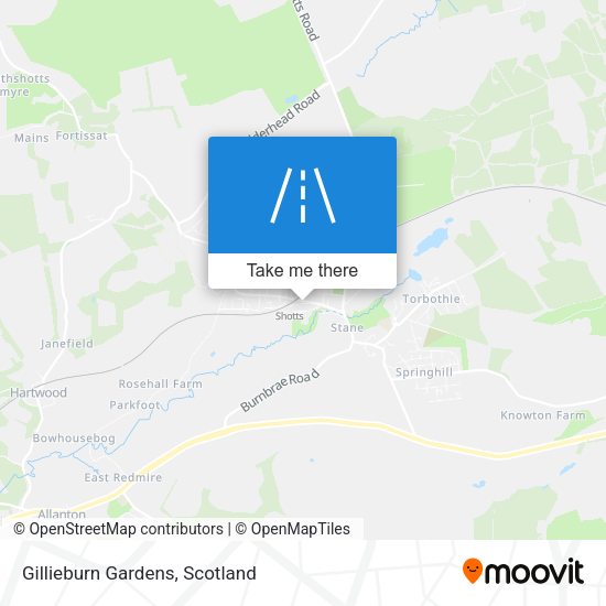 Gillieburn Gardens map