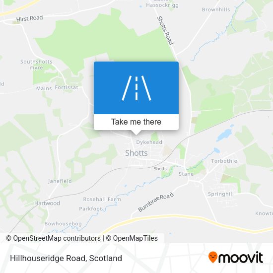 Hillhouseridge Road map