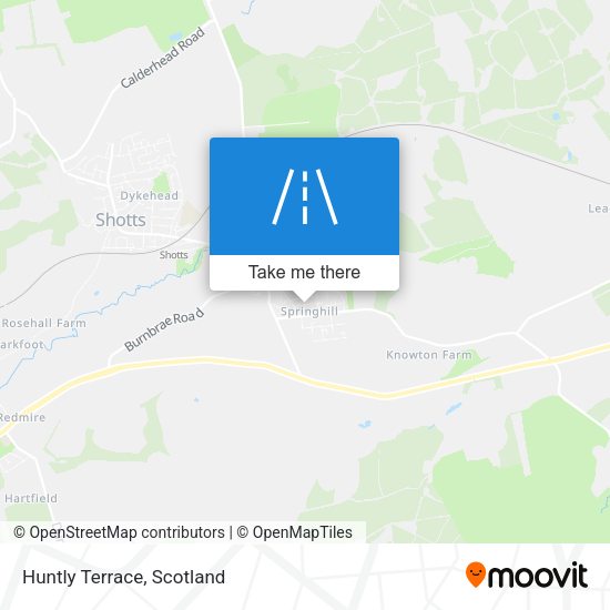 Huntly Terrace map