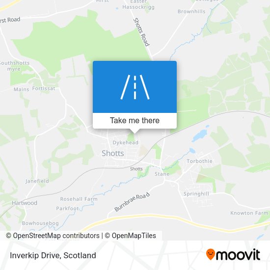 Inverkip Drive map